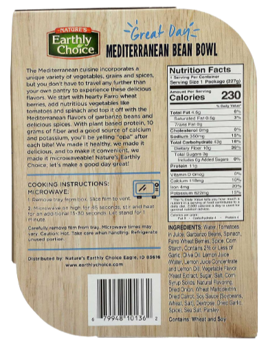 Mediterranean Bean Bowl
