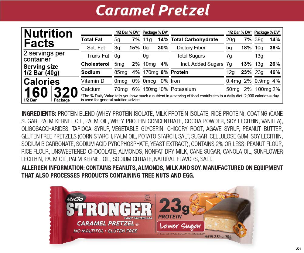 Stronger Caramel Pretzel Bar