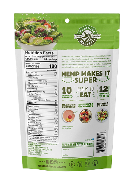 Organic Shelled Hemp Seeds