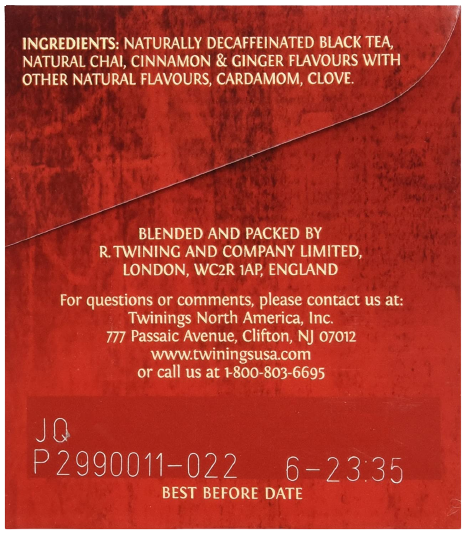 Chai Tea Decaffeinated