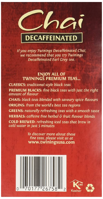 Chai Tea Decaffeinated