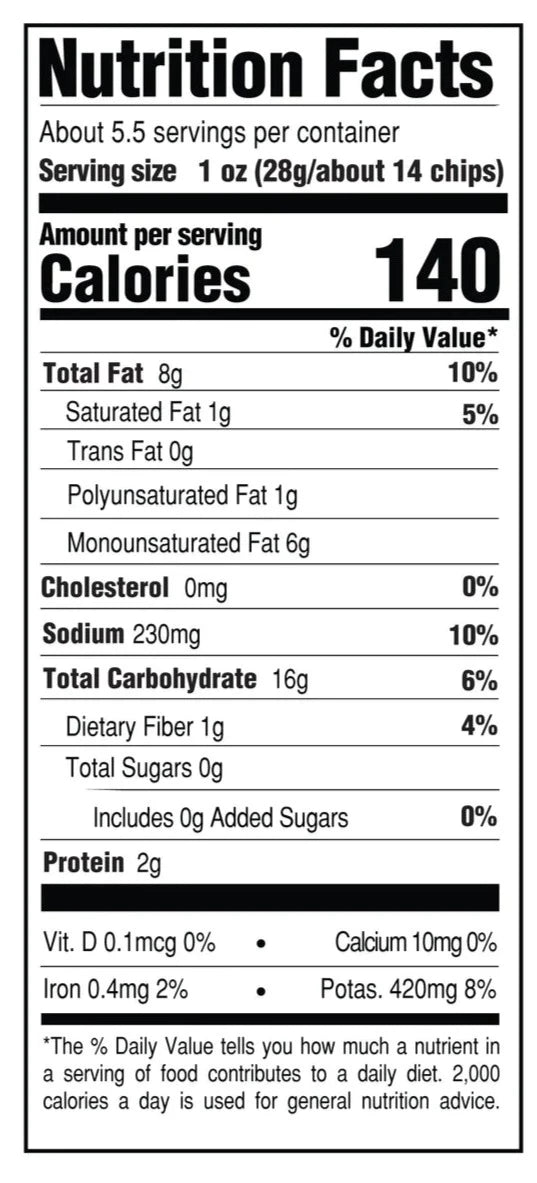 Avocado Oil Malt Vinegar & Sea Salt Chips
