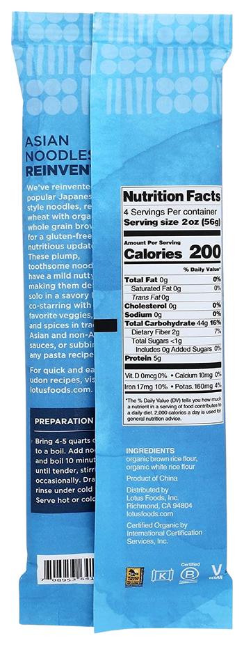 Organic Brown Rice Udon Noodles