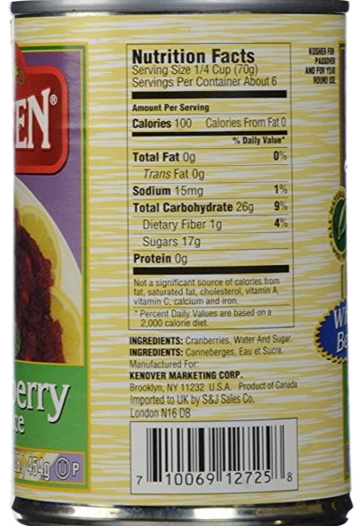 Jellied Cranberry Sauce