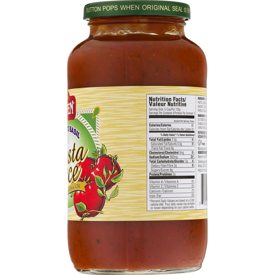 Pasta Sauce With Fresh Basil