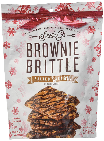 Holiday Salted Caramel Brownie Brittle