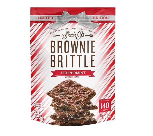 Peppermint Drizzle Brownie Brittle