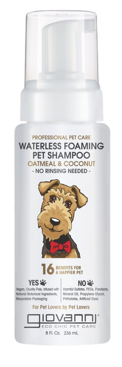 Waterless Foaming Pet Shampoo For Dog