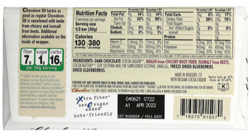 Elderberries & Blueberries In Dark Chocolate Bar