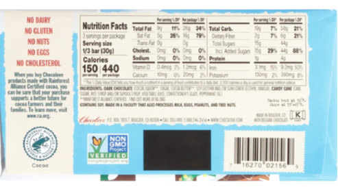 Candy Cane Crunch In Dark Chocolate