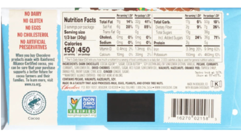 Fruit-Nut Medley In Dark Chocolate