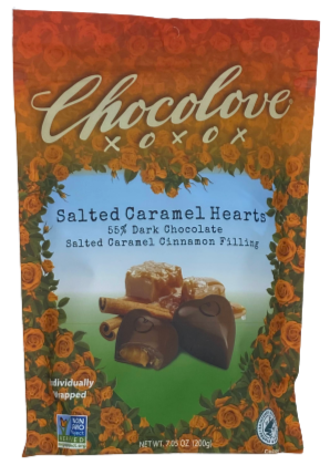 Dark Chocolate Caramel Hearts