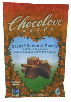 Dark Chocolate Caramel Hearts