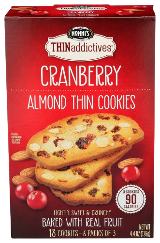 Cranberry Almond Thin Cookies