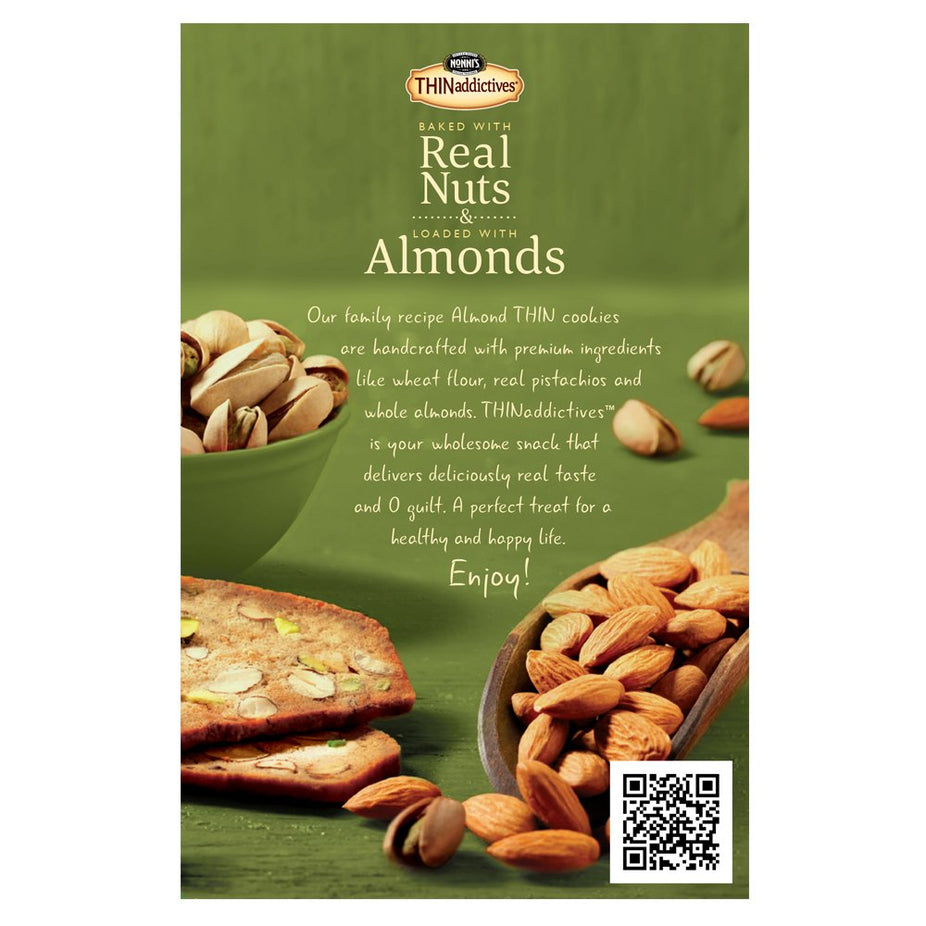 Pistachio Almond Thin Cookies