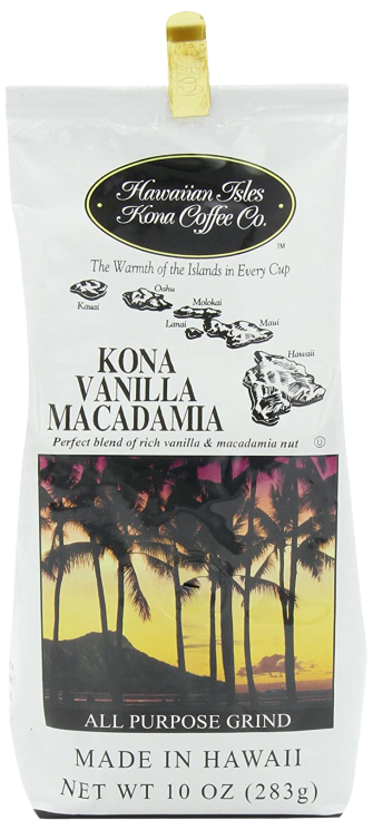 Kona Vanilla Macadamia Nut Ground Coffee