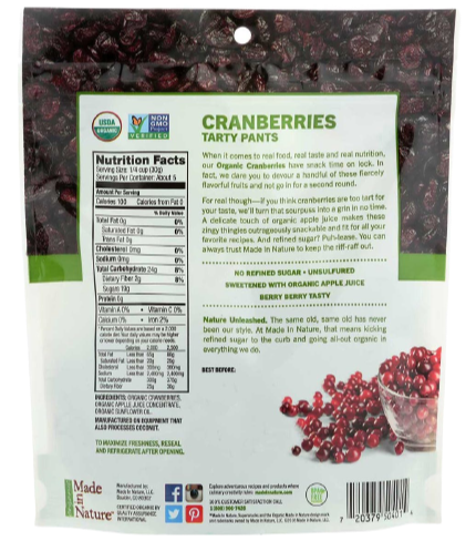 Organic Dried Cranberry