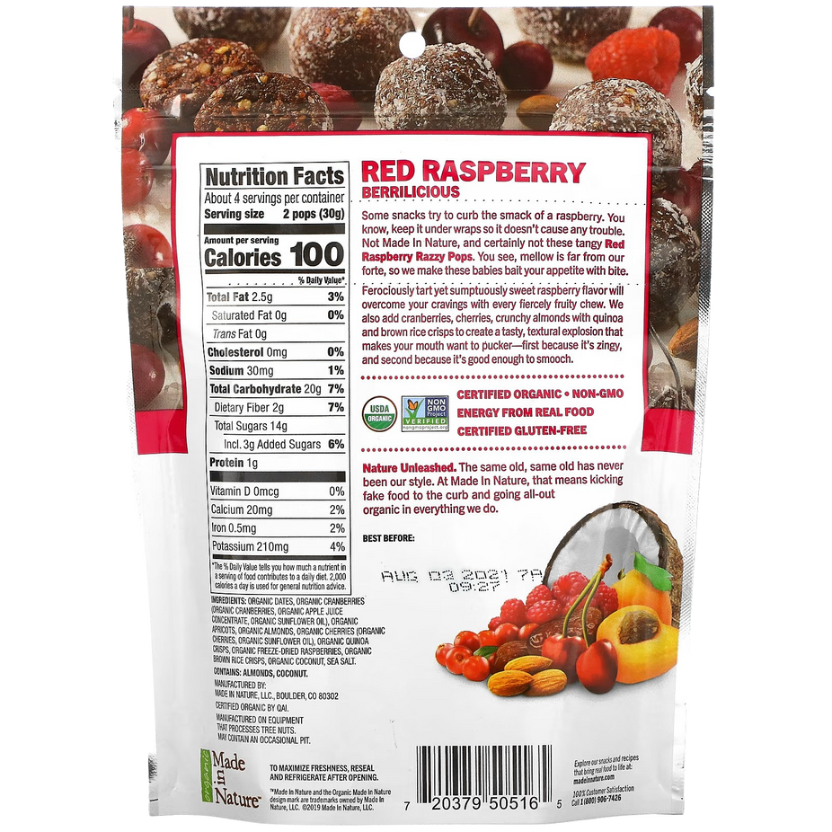 Red Raspberry Razzy Pops