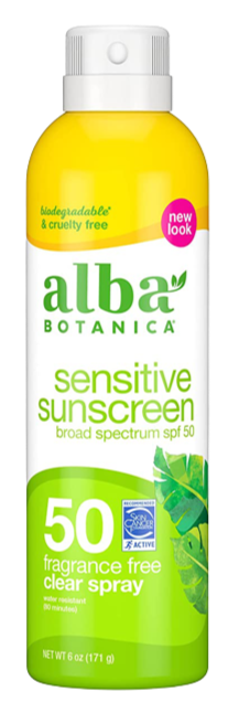 Sensitive Fragrance Free Sunscreen Spray, Spf 50