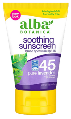 Soothing Lavender Suncreen Lotion, Spf 45