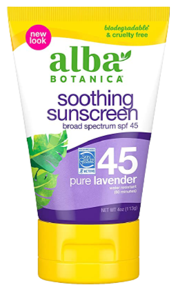 Soothing Lavender Suncreen Lotion, Spf 45