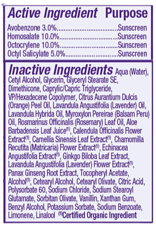 Soothing Lavender Suncreen Lotion, Spf 45