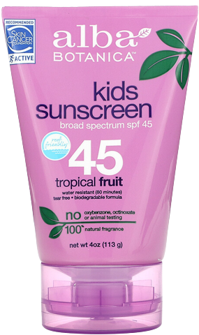 Kids Tropical Fruit Sunscreen Lotion, Spf 45