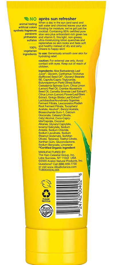 After Sun Lotion 85% Aloe Vera