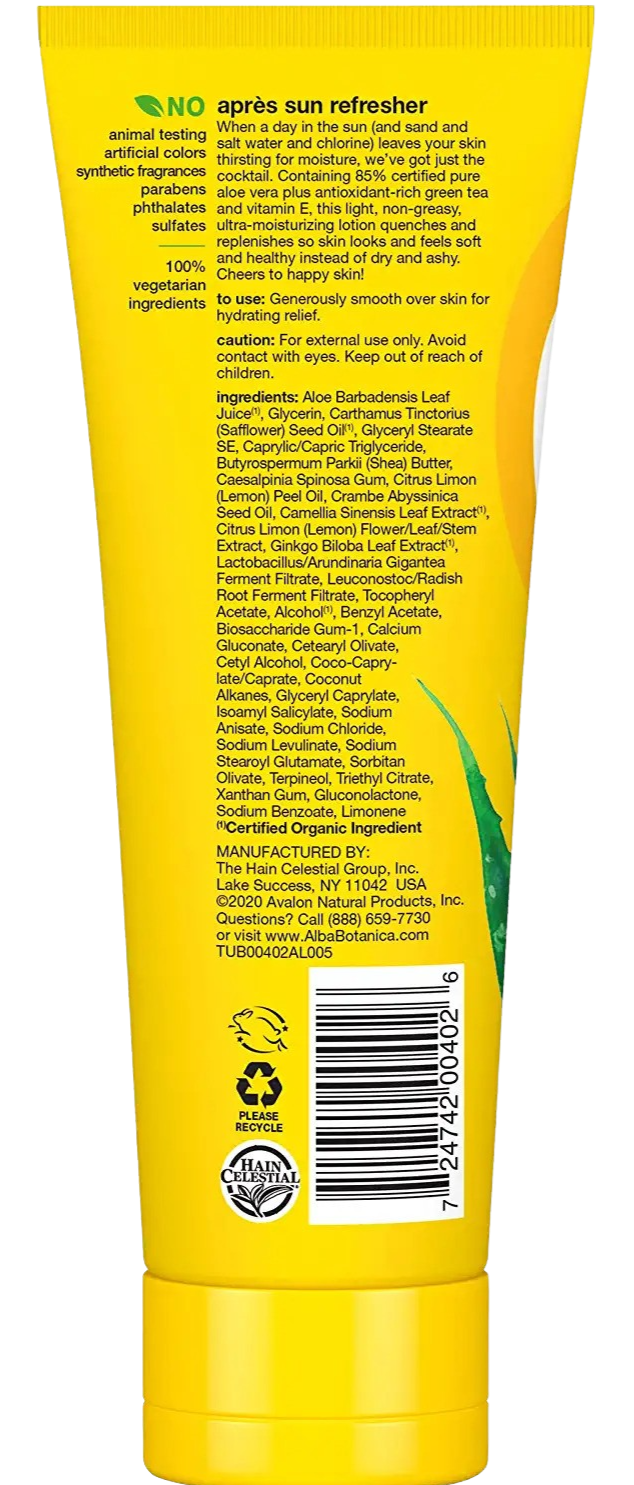 After Sun Lotion 85% Aloe Vera