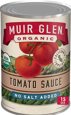 Organic Tomato Sauce No Salt Added