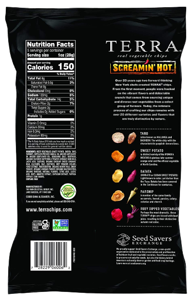 Screamin Hot Vegetable Chips