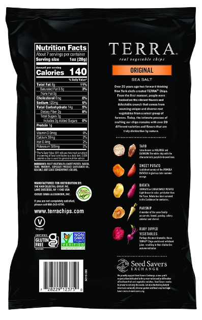 Original Vegetable Chips With Sea Salt