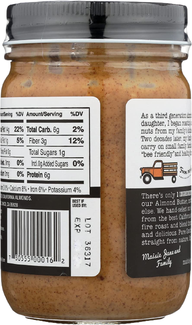 Crunchy Almond Butter