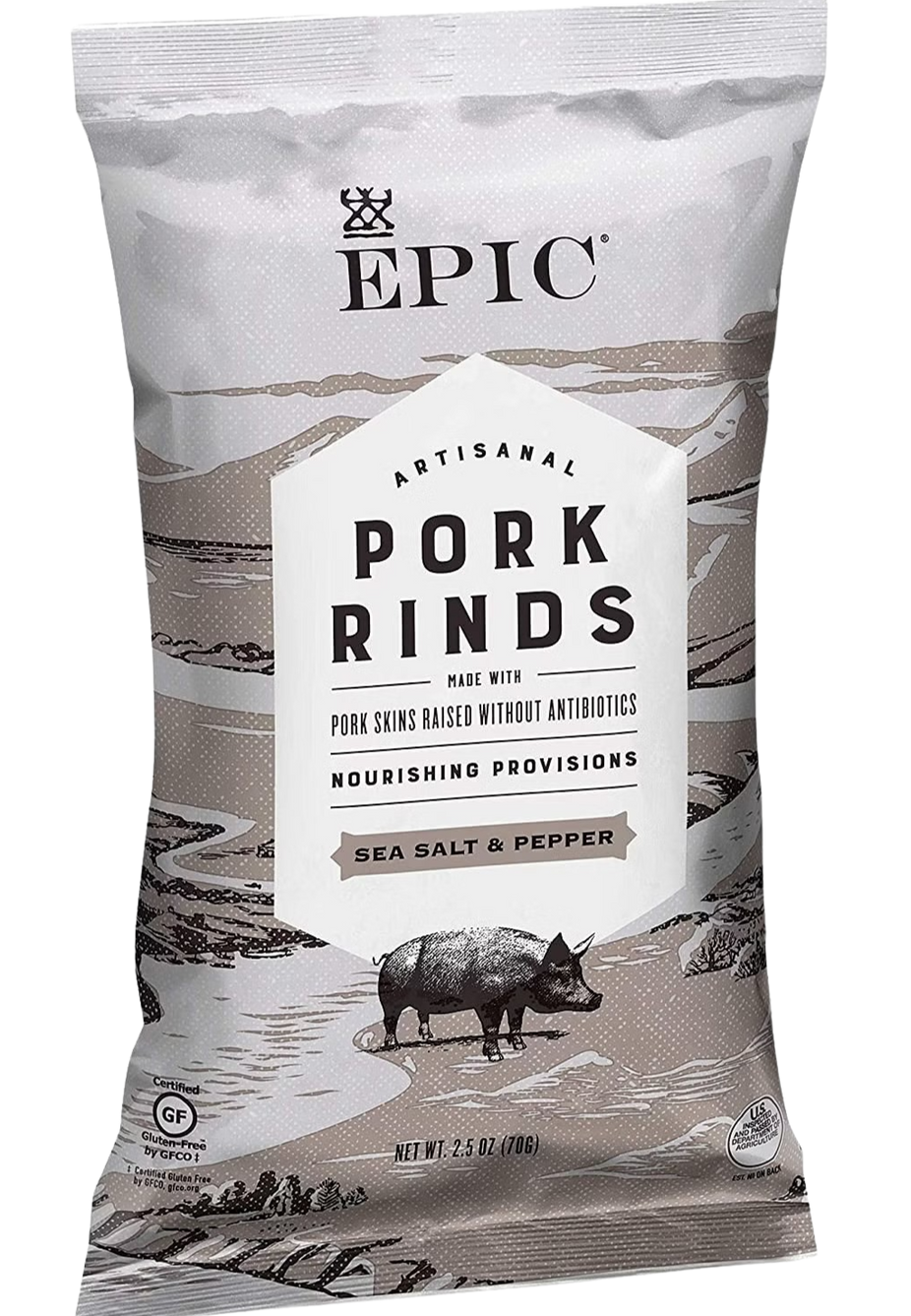 Sea Salt & Pepper Pork Rinds