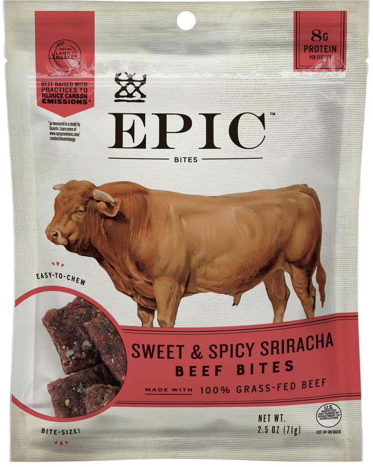 Sweet & Spicy Sriracha Beef Jerky Bites