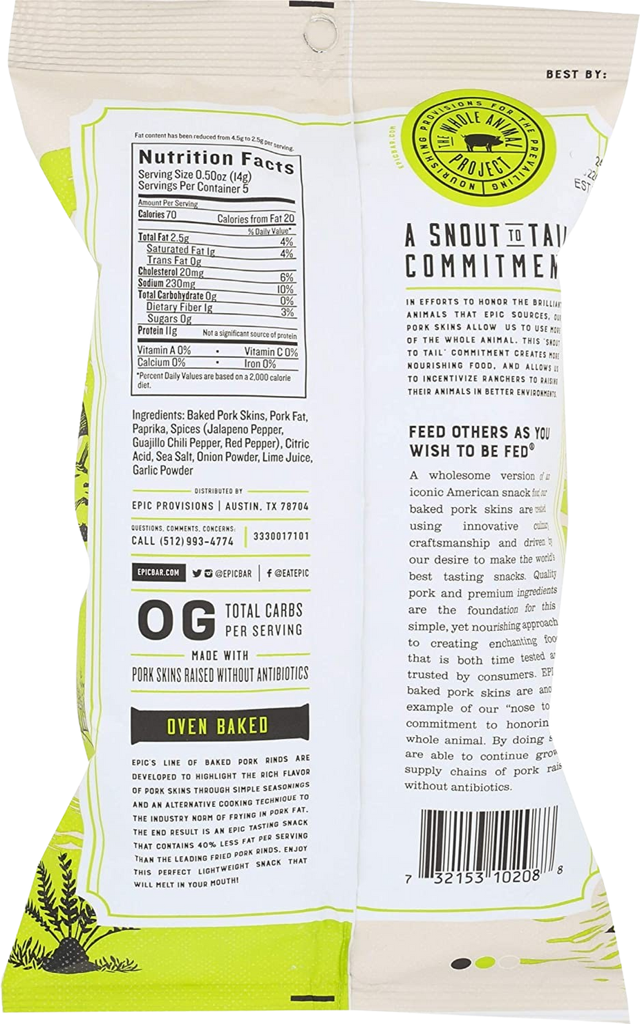 Chili Lime Pork Rinds (4 Pack)