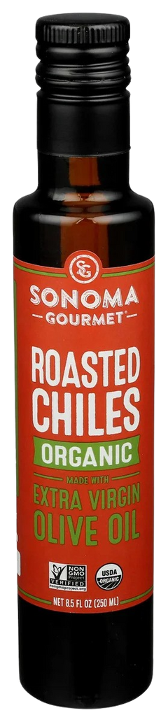 Organic Extra Virgin Olive Oil Roasted Chiles