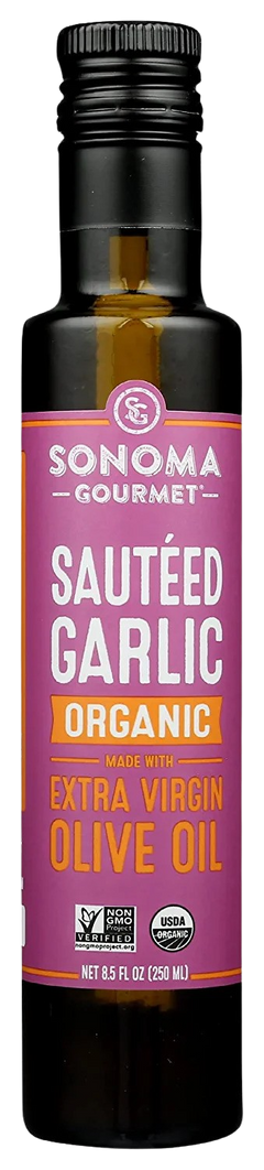 Organic Extra Virgin Olive Oil Sauteed Garlic