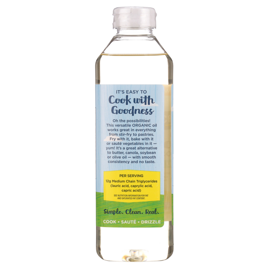 Unflavored Coconut Cooking Oil