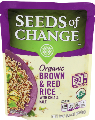 Red Rice With Chia And Kale