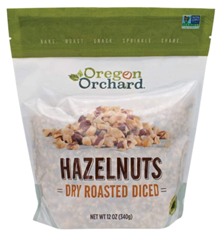 Unsalted Dry Roasted Diced Hazelnuts