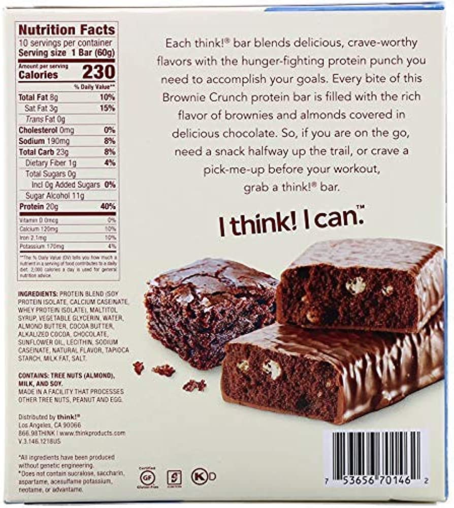 Gluten Free Brownie Crunch Bars (5 Ct)