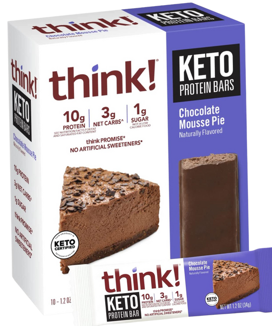 Chocolate Mousse Pie Keto Protein Bar (10 Pack)