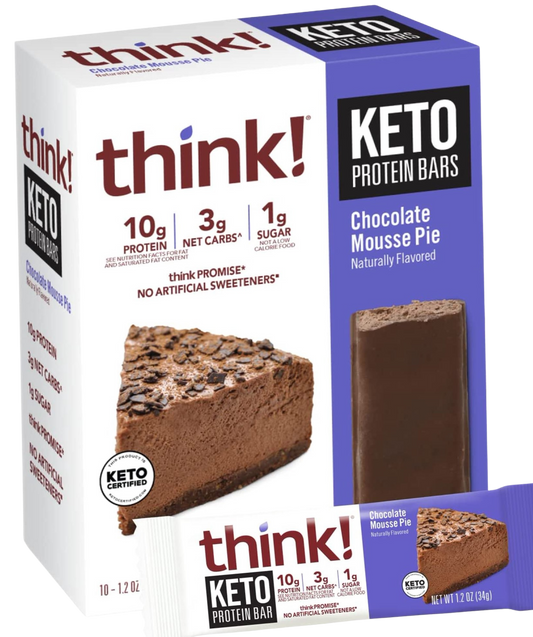 Keto Chocolate Mousse Protein Bar (10 Pack)
