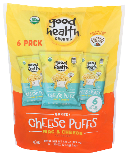 Mac & Cheese Baked Cheese Puffs, 6 Pack