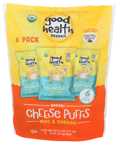 Mac & Cheese Baked Cheese Puffs, 6 Pack
