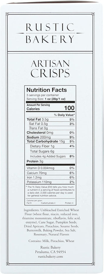Apricot Pistachio & Brandy Crisps