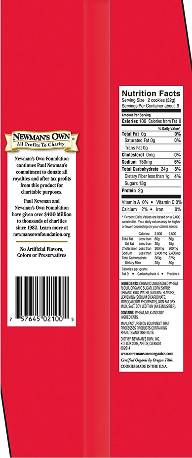 Free Fig Newmans Cookie Bar