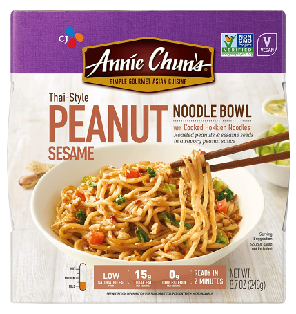 Thai-Style Peanut Sesame Noodle Bowl