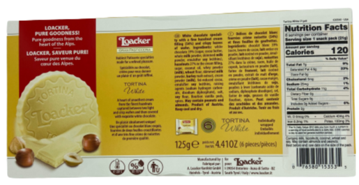 Tortina White Cookies